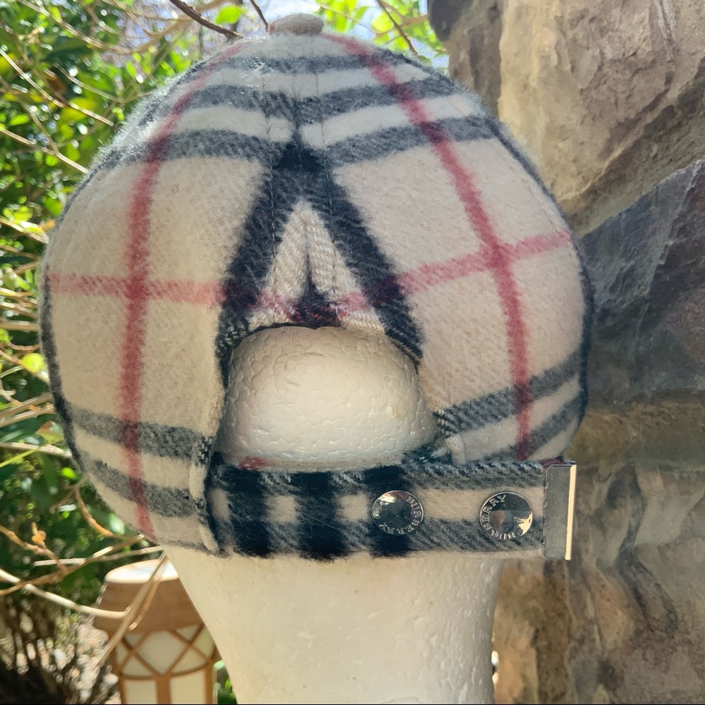 Authentic Vintage Burberry Cashmere Baseball Cap - Picture 5 of 11